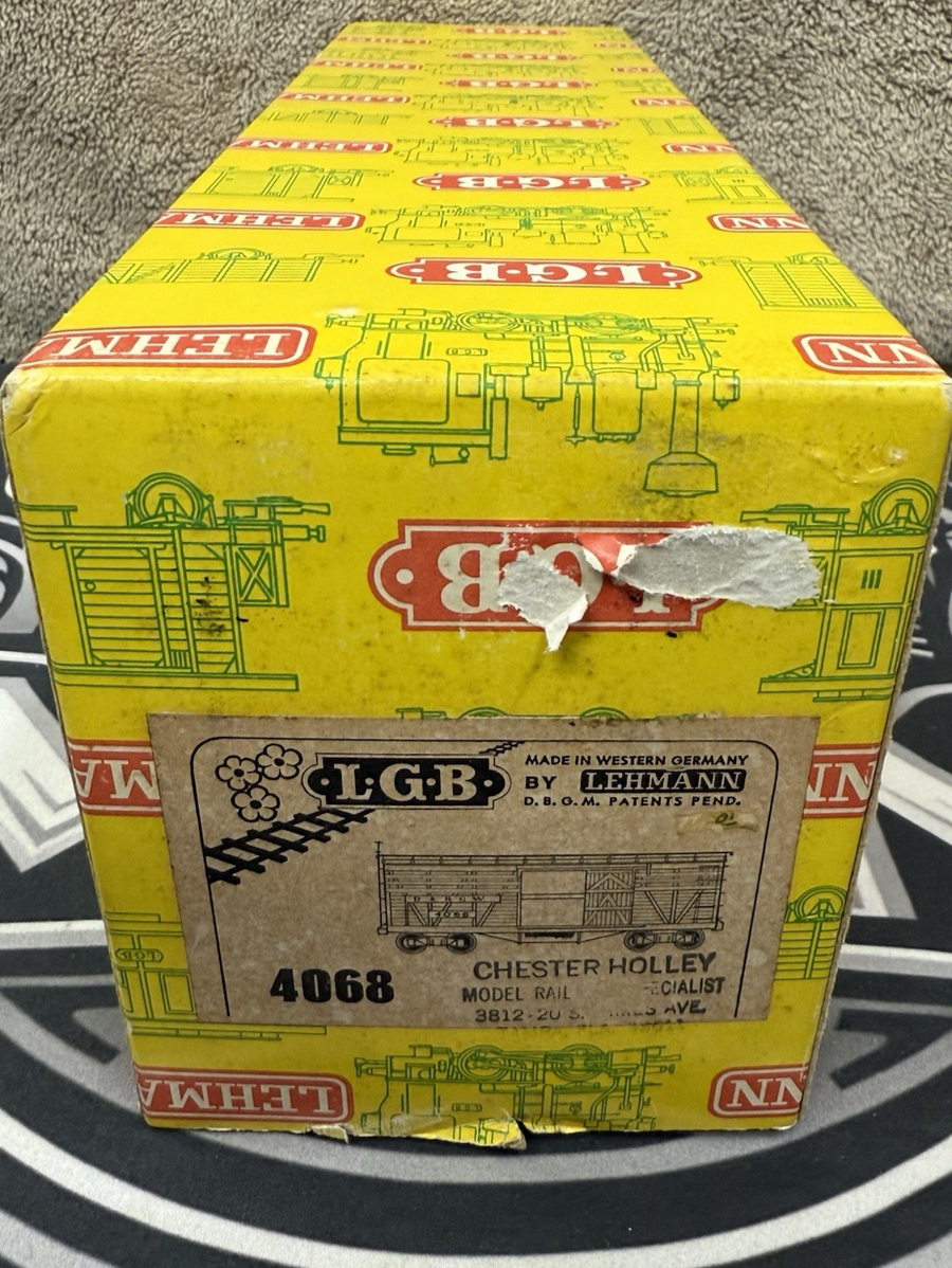 LGB 4068 DRGW Rio Grande Green Cattle Stock Car VG/Box Early Years G Scale