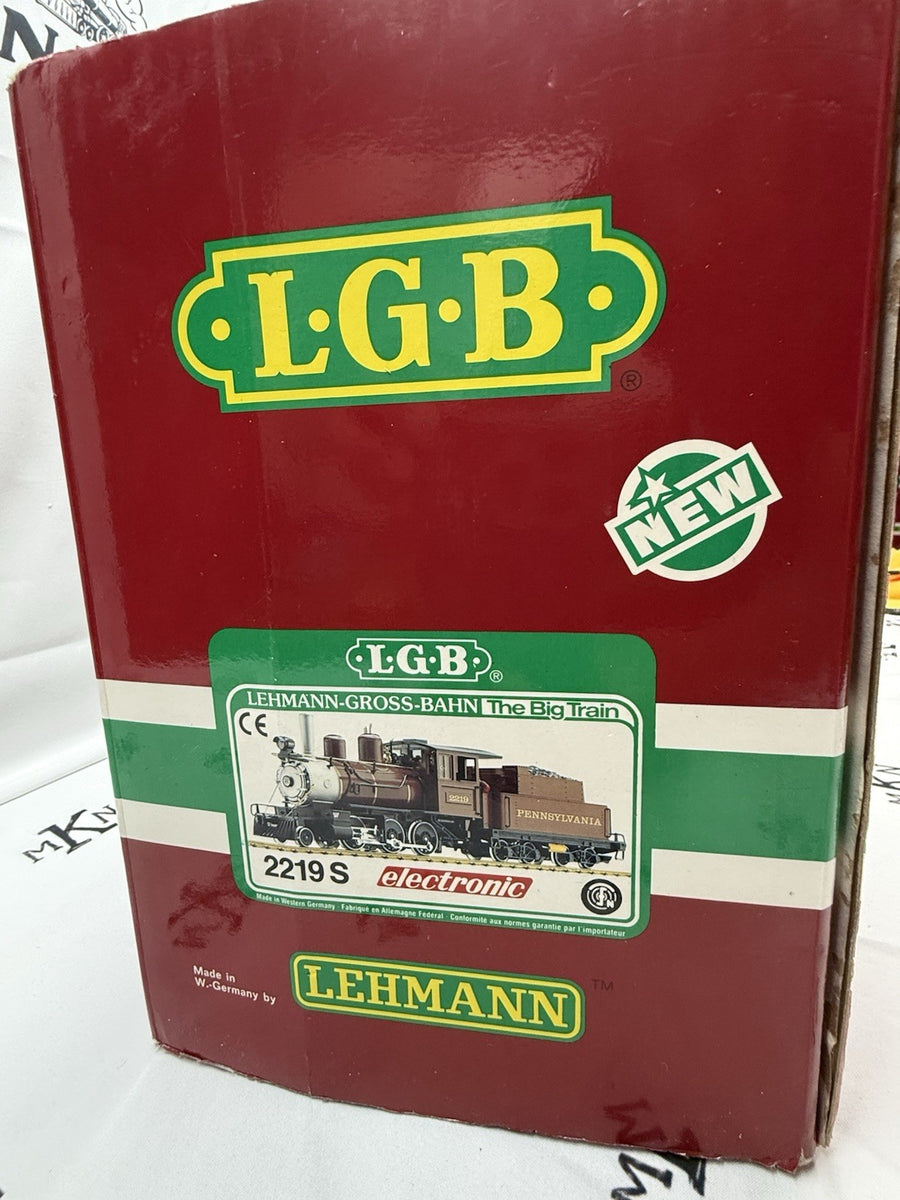 LGB 2219S G Pennsylvania 2-6-0 Mogul Steam Locomotive & Sound Tender LN G Scale