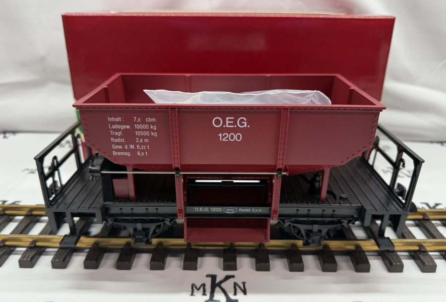 LGB 4041 OEG 1200 RED Hopper Ballast Car G Scale New/Box/Sleeve