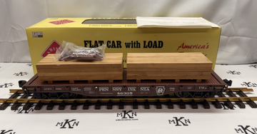 Aristo-Craft ART 46305 Pennsylvania Flat Car w/load Metal Wheels Kadee G Scale