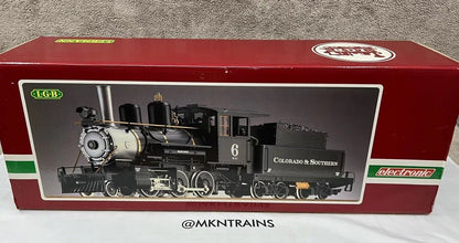 LGB #2019S Colorado & Southern 2-6-0 Steam Locomotive & Tender G Scale LN/BOX