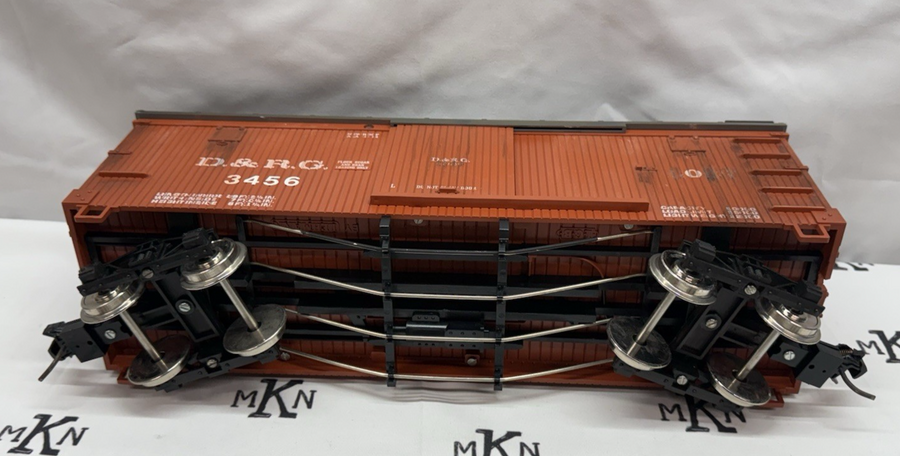 LGB 4067 G Scale Denver & Rio Grande Box Car metal wheels weathered ka ...