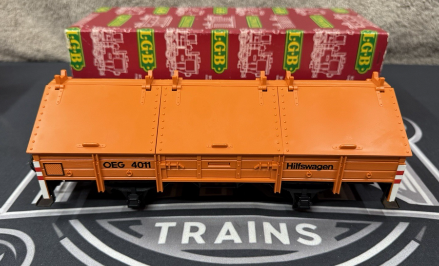 LGB 4011 G Scale OEG Low-Side Gondola w/ Covers EX/Box
