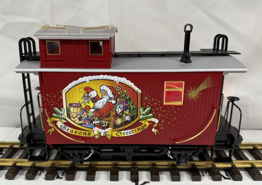 LGB 72550 Christmas Steam Engine Train Set G Scale Complete Lighted MINT