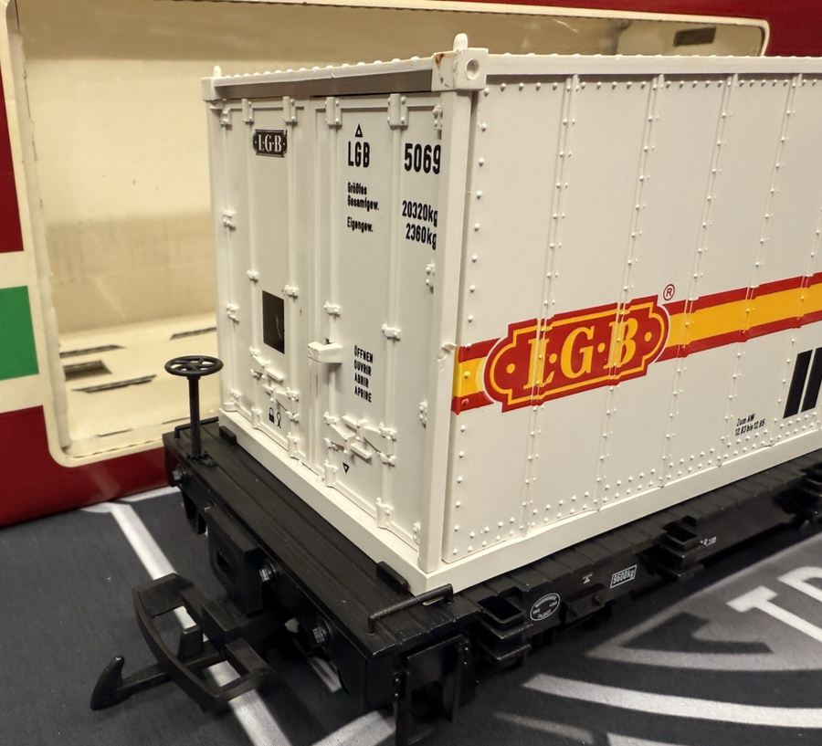 LGB 4069 Southern Pacific Flatcar with 2 LGB Containers G Scale LN/Box