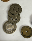 Vintage Railroad Railway Tokens Lot Good For One Fare Ride Coins Railroadiana