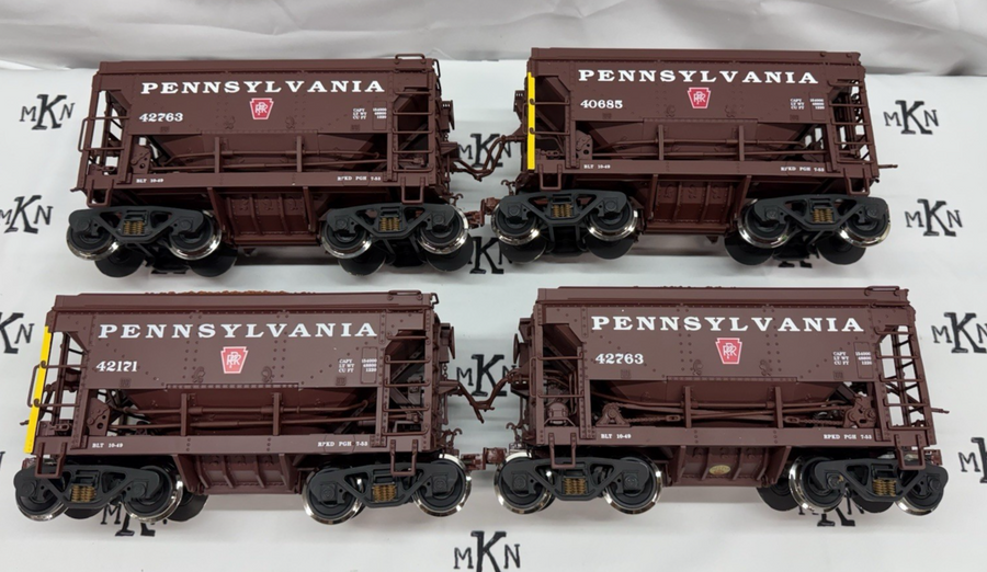 LGB 40040 PENNSYLVANIA RAILROAD PRR ORE CAR set G Scale Kadee Metal Wheels