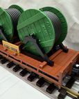 LGB 4002 Kabel Union Flat Car w/ Cable Spools Green G-Scale Red Box Germany