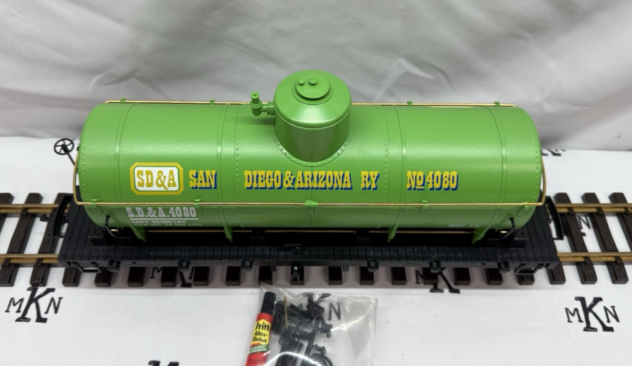 LGB 4080-Y05 San Diego & Arizona Green Tanker Car G Scale