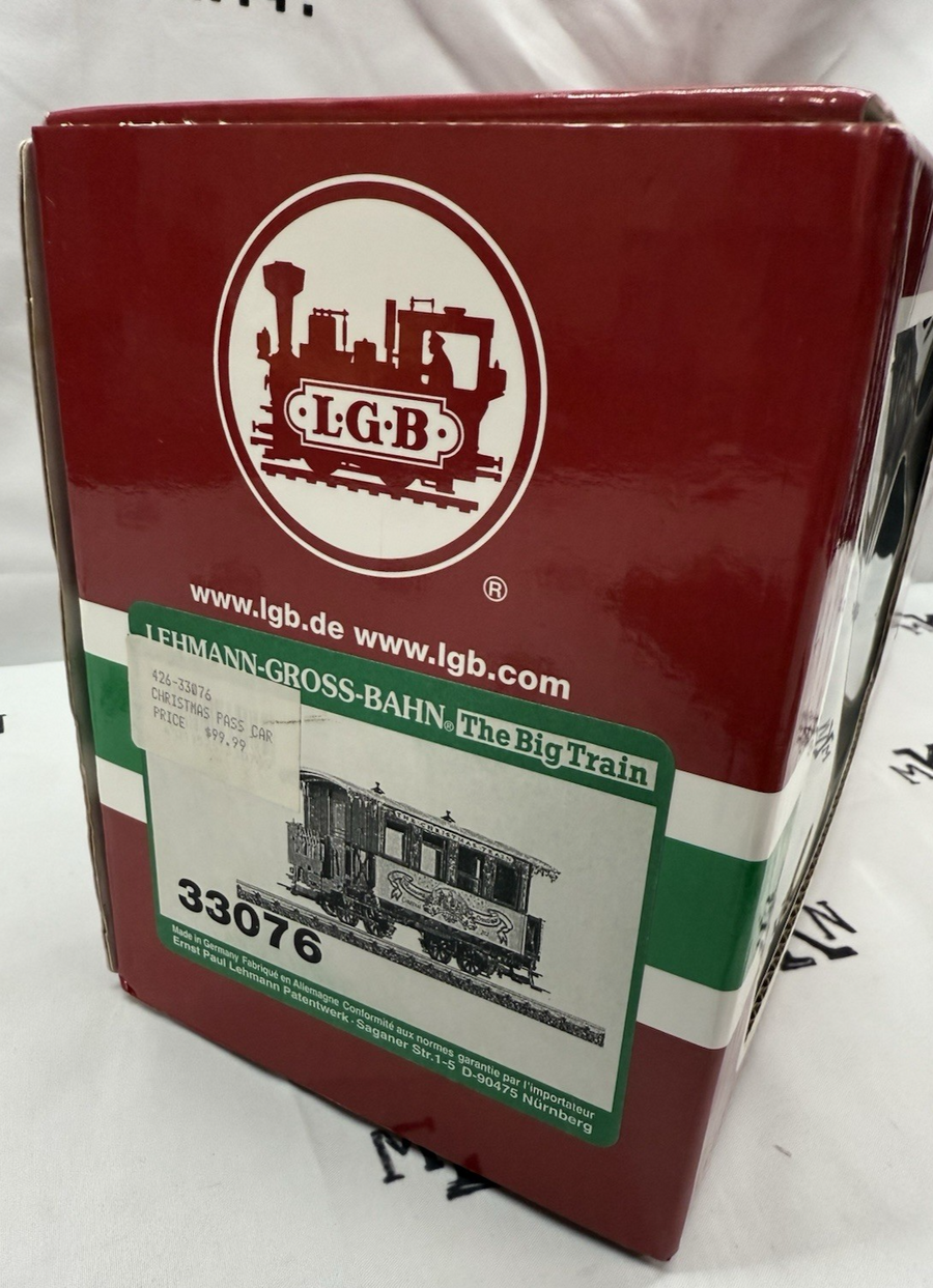 LGB 33076 Christmas Passenger Car Coach G Scale