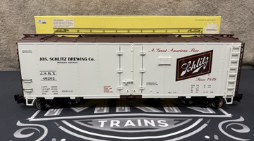 ARISTO CRAFT ART-46202 SCHLITZ BEER Reefer METAL WHEELS G SCALE LN/BOX