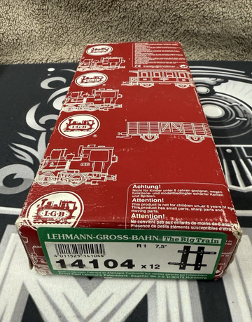 LGB 14104 NICKEL-PLATED R1 1/4 CURVED TRACK SECTION (8 Pieces) Brand New G Box