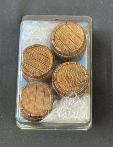 Just Plain Folk G Scale Train Figure 4 Wooden Barrels New 816