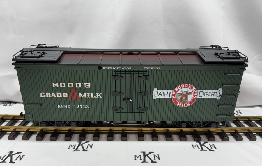 LGB G Scale 42723 Hood’s Grade A Milk Reefer Car G Scale LN/Box/Sleeve