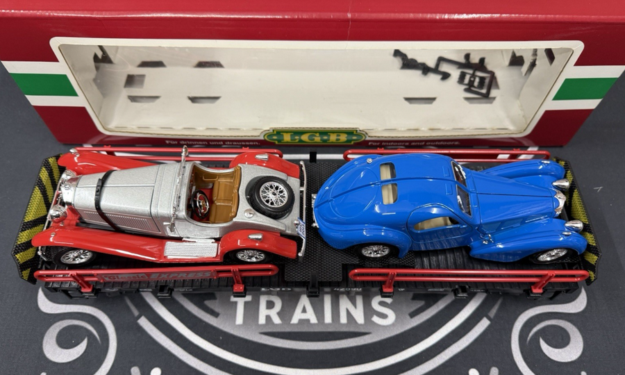 LGB 42590 G Scale Classic Car Carrier Train Car Collection Item LN/BOX