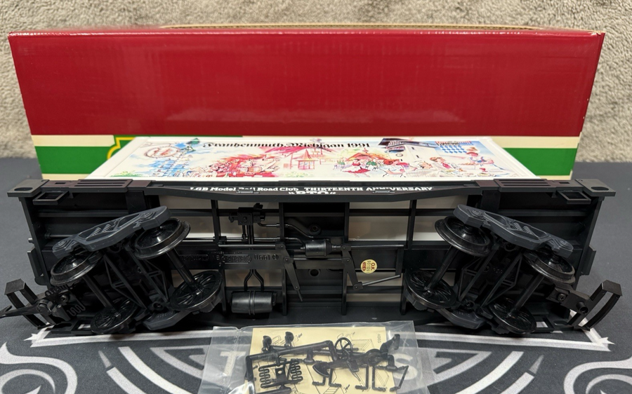 LGB 4085-CC G Scale Flat Car w/Frankenmuth, Michigan 1991 Convention New In box
