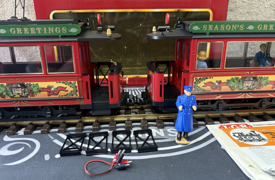 LGB 2036 Christmas Season Greetings Trolley Anniversary Set Tested LN/Box