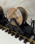 LGB 43170 Freight Flat Car with Wooden Cable Reel Loads G Scale