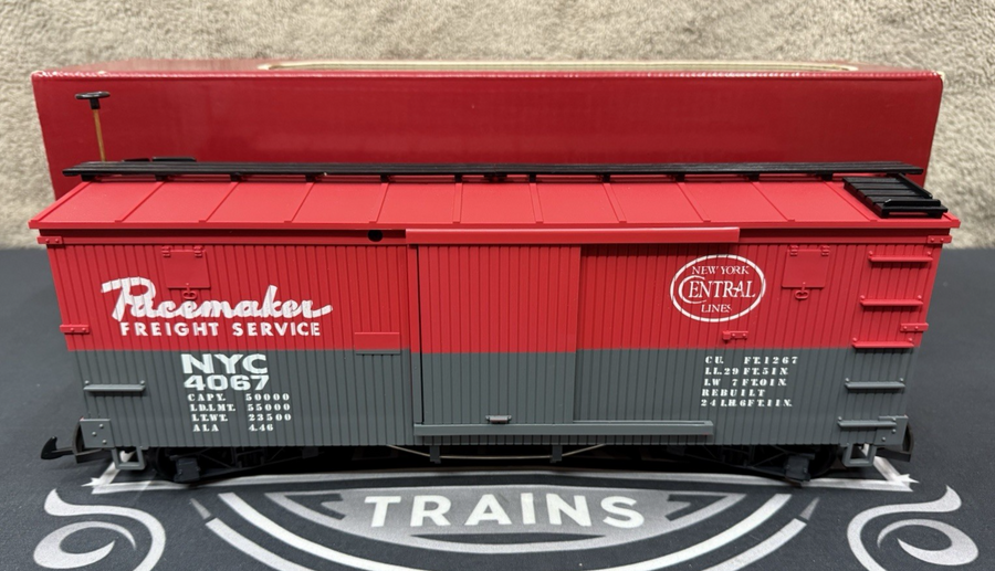 LGB G SCALE 4067-F01 NEW YORK CENTRAL PACEMAKER FREIGHT BOXCAR TRAIN NIB