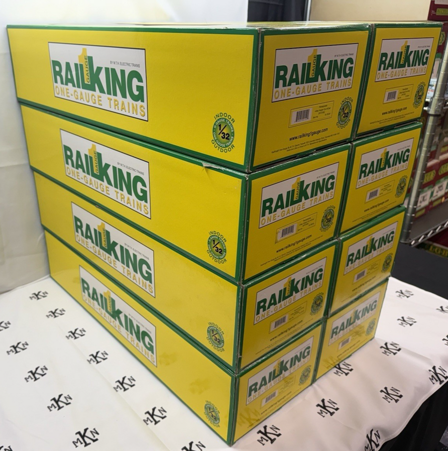 MTH RAILKING One Gauge Pennsy 4 Bay Hoppers 737536/737538 ALL 8 Box Lot G Scale