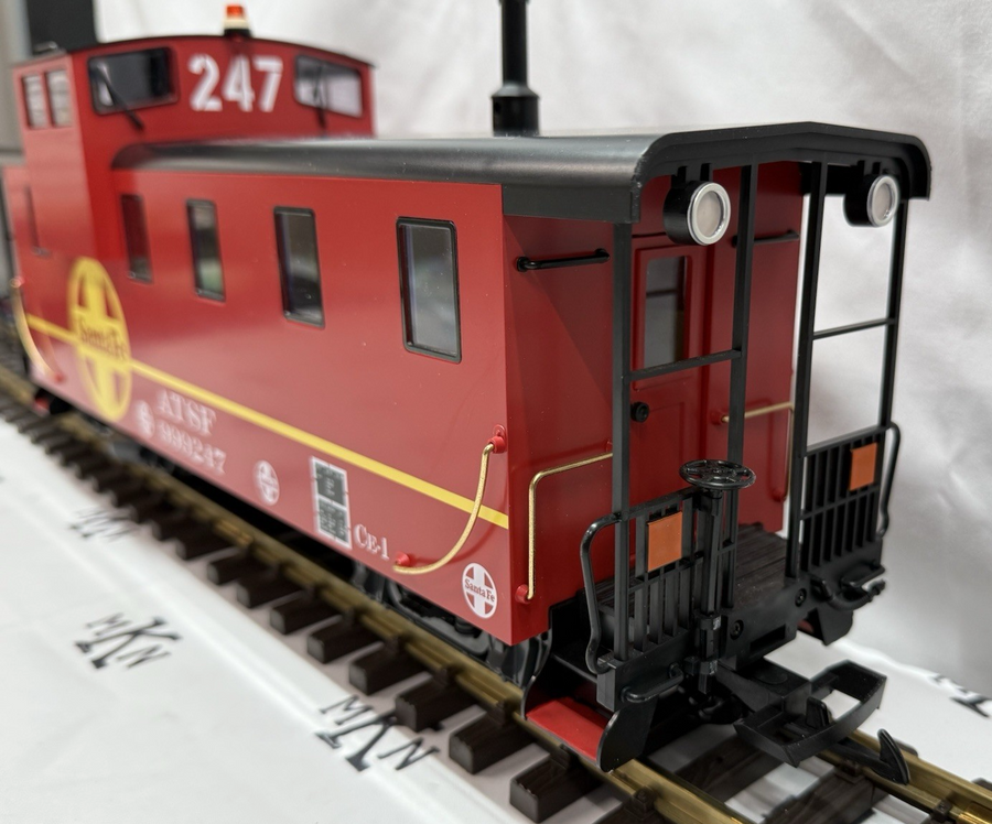 LGB 43714 Santa Fe Caboose Red #999217 G Scale NIB/Sleeve