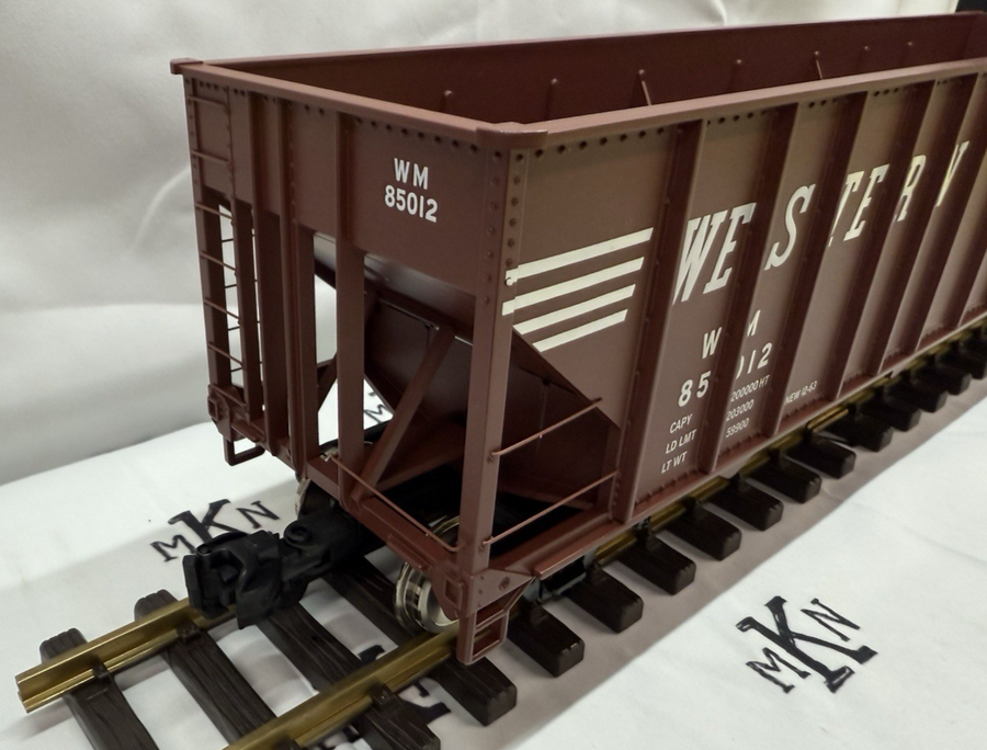 Aristocraft ART- 41495 WESTERN MARYLAND 100 Ton Hopper Car G Scale LN/Box