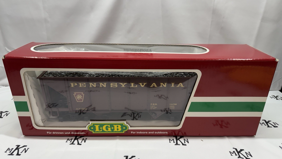 LGB 44760 PRR Pennsylvania Hopper w/ Coal Load LN/Box G Scale