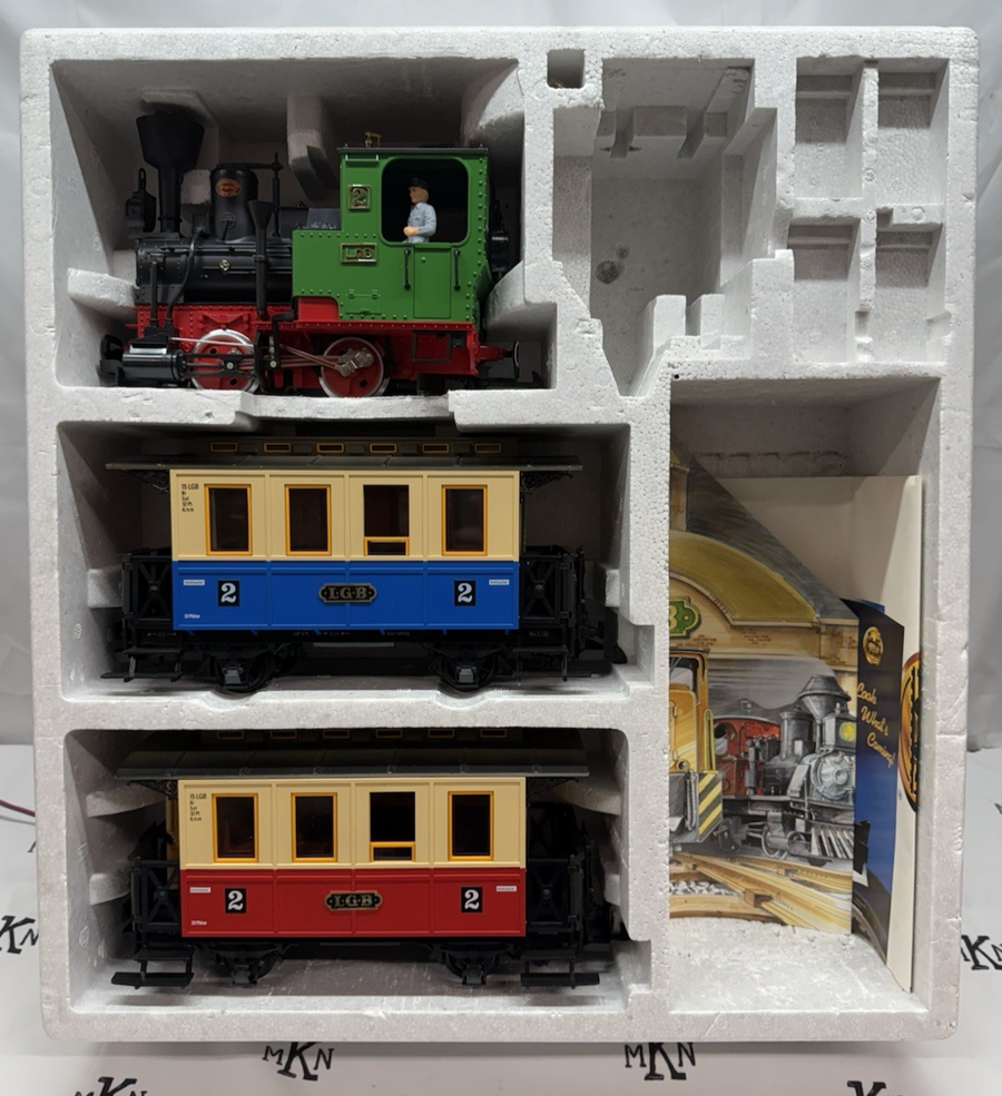 LGB  23301 Passenger Train Starter Set Tested Smoke EX Train Only G Scale