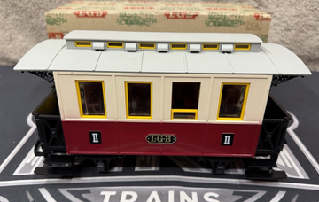 LGB 3011 Second (2nd) Class Red Passenger Coach Car early years G-Scale EX/Box