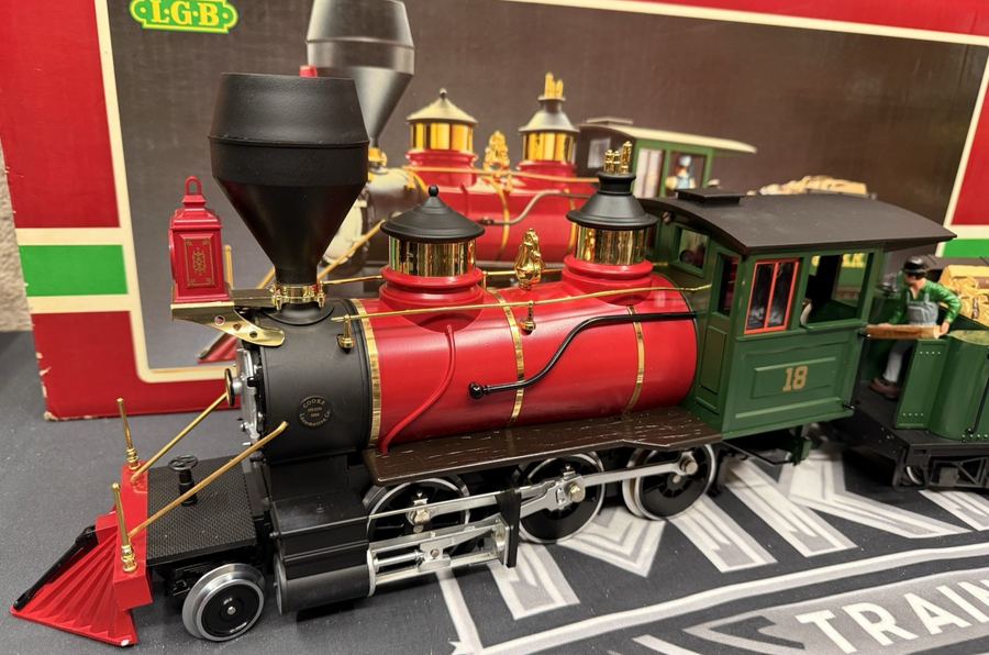 LGB 2018D DSPPRR Mogul Steam Engine w/Tender Tested LN/Box New Tire G Scale