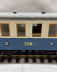 LGB 3012 Blue Beige Passenger Coach 3rd Class Early Years G Vintage Yellow Box