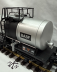 LGB 4040C G Scale BASF Single Dome Tank Car Metal Spoked Wheels LN/Box