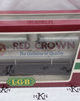 LGB 4180 G Scale Red Crown Single Dome Gasoline Tanker Car EX/Box