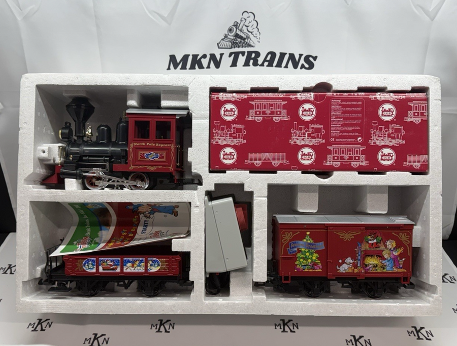 LGB 92550 LEHMANN NORTH POLE EXPRESS CHRISTMAS STARTER SET G SCALE NIB RARE