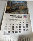 Vintage Union Pacific Railroad 1974 and 1975 Wall Calendar  23 in x 12.5 in NOS