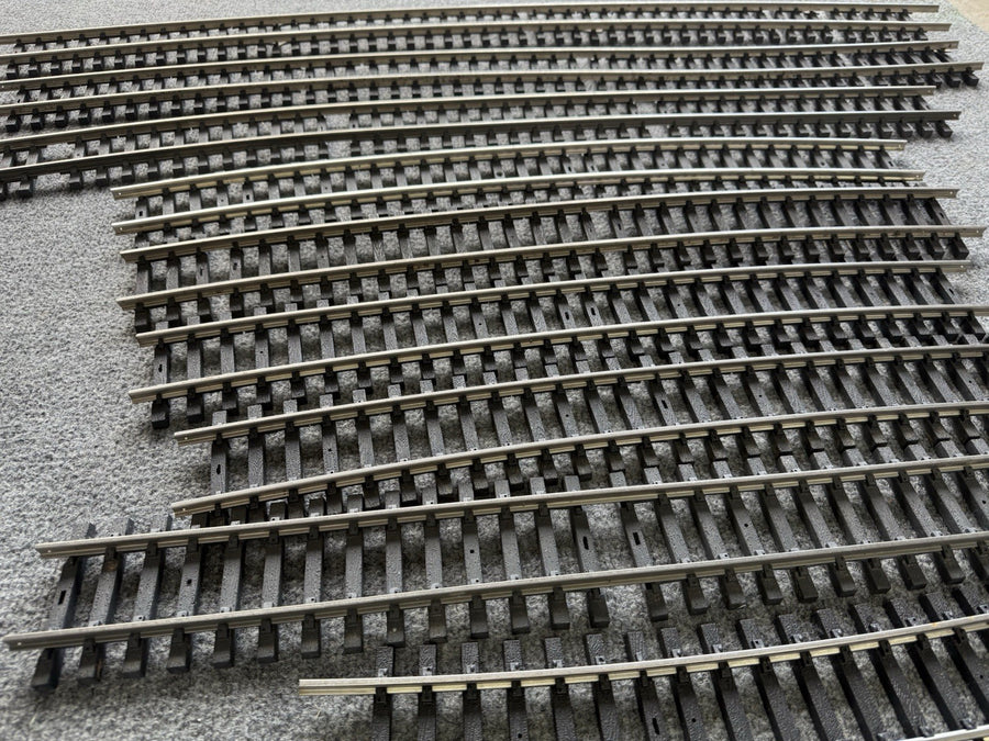 Aristo-Craft Straight Track (9) Mixed Lot Stainless Steel G Scale Excellent Used