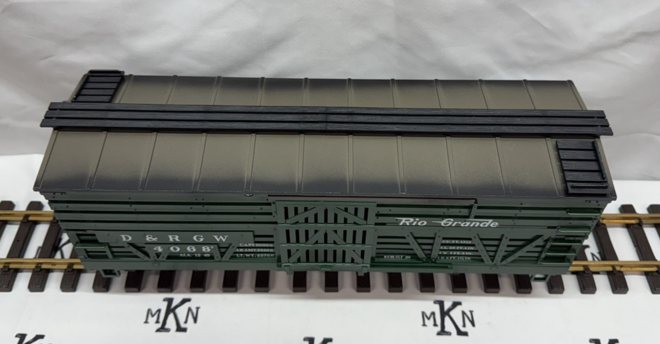 LGB 4068 DRGW Rio Grande Green Cattle Stock Car G Scale EX/BOX – MKN Trains