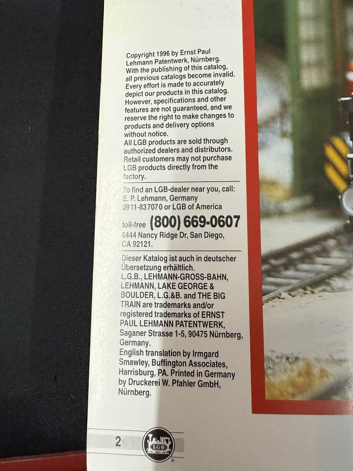 The World of LGB Catalog 1996 1997 W Price List Vintage Train Ephemera