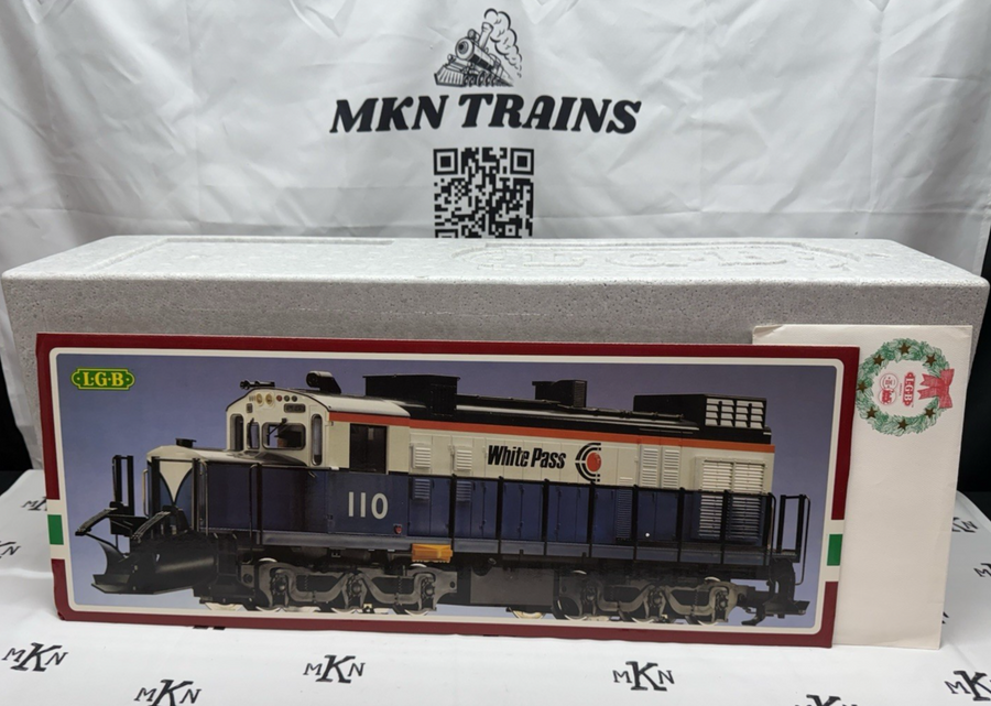 LGB 2055 LIMITED EDITION WOLFGANG WHITE PASS ALCO DIESEL LOCO 87 OF 100! NIB