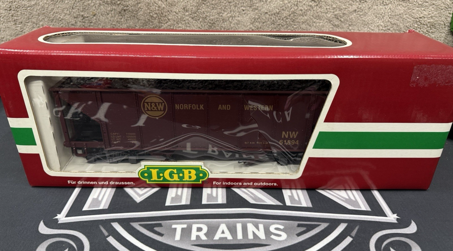 LGB 45760 NORFOLK AND WESTERN COAL HOPPER G Scale Excellent/Box