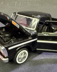 1969 FORD F-100 PICKUP TRUCK BLACK 1/24 DIECAST MODEL CAR BY MOTORMAX 79315