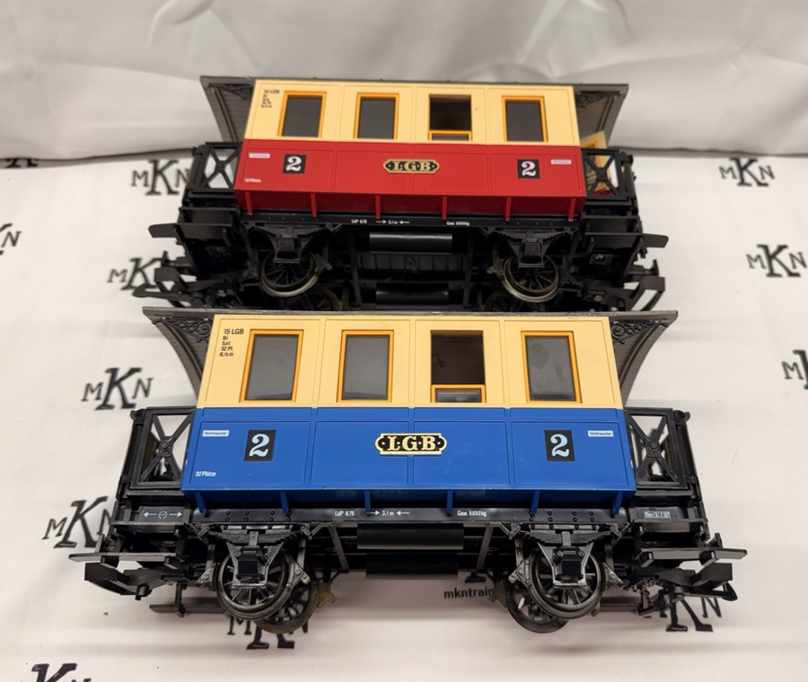 LGB 20301 Passenger Starter Train Set Figures Track G Scale W. Germany Used