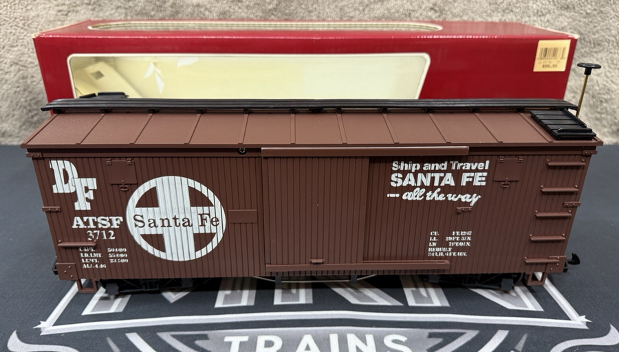 LGB 4067 D03 ATSF Santa Fe Box Car G Scale New/Box