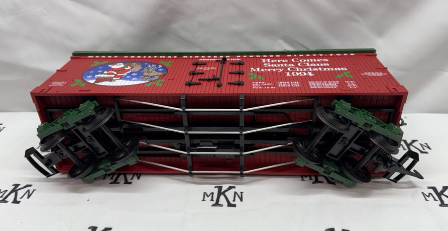 USA Trains R13012 Here Comes Santa Claus Merry Christmas Reefer G Scale New