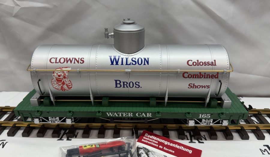 LGB 4080 DG Wilson Bros. Circus Train "Clowns" Water Tank Car G Scale