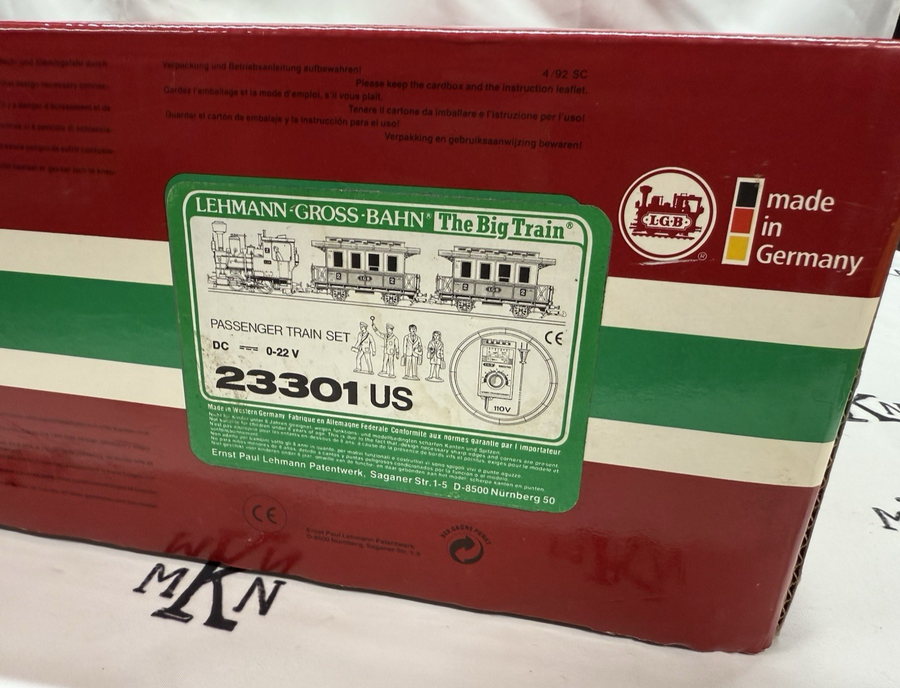 LGB  23301 Passenger Train Starter Set Tested Smoke EX Train Only G Scale