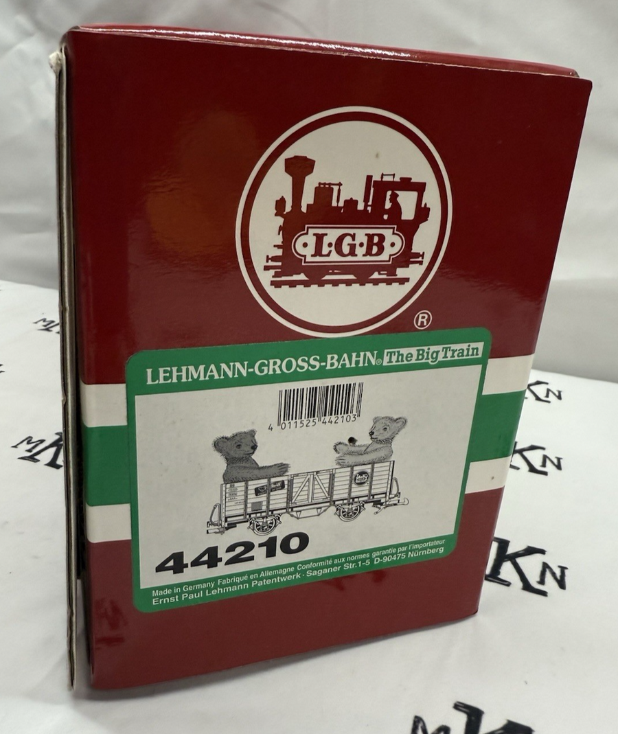 LGB 44210 YELLOW STEIFF GONDOLA CAR WITH TEDDY BEAR G Scale Gift