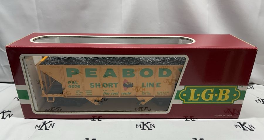 LGB 4076 X01 2 Bay Hopper Peabody PSL #4076 G Scale
