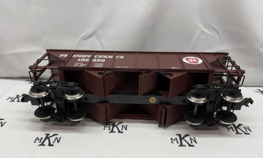 LGB 44763 Pennsylvania PRR 2 Bay Coal Hopper G Scale Metal Wheels #152859