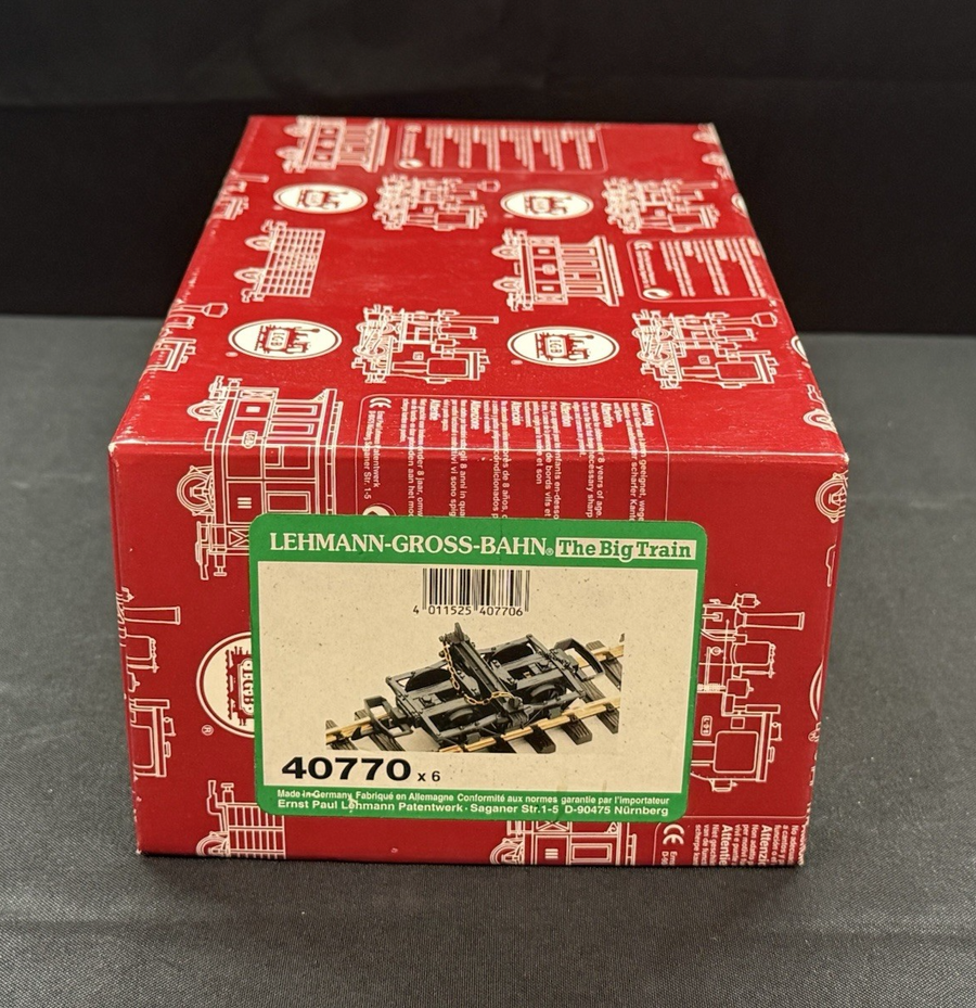 LGB G scale 40770 Disconnect Log Trucks Brand New in Box. 6 Pieces